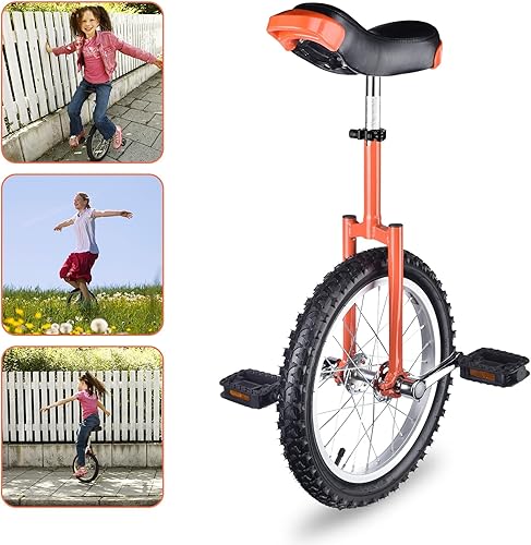 Miniatura 7 de AW Rueda de 16/18/20/24 pulgadas, asiento ajustable para exteriores, para adultos, niños, deportes al aire libre, ejercicio de fitness, para elegir