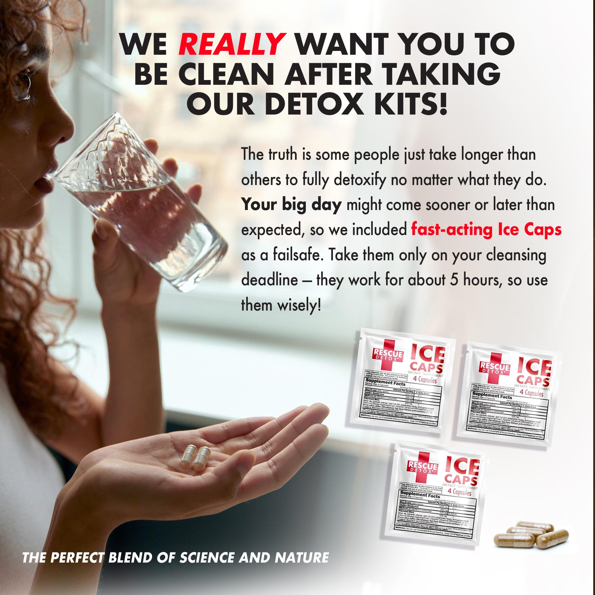 Rescue Detox 7 Day Thermogenic Permanent Detox Kit - Full Body Detox Cleanse for Women and Men - Body Detox Pills for Stomach Detox Cleanse - 100ct Capsules with Bonus Instant Ice Caps — Amazon image 8