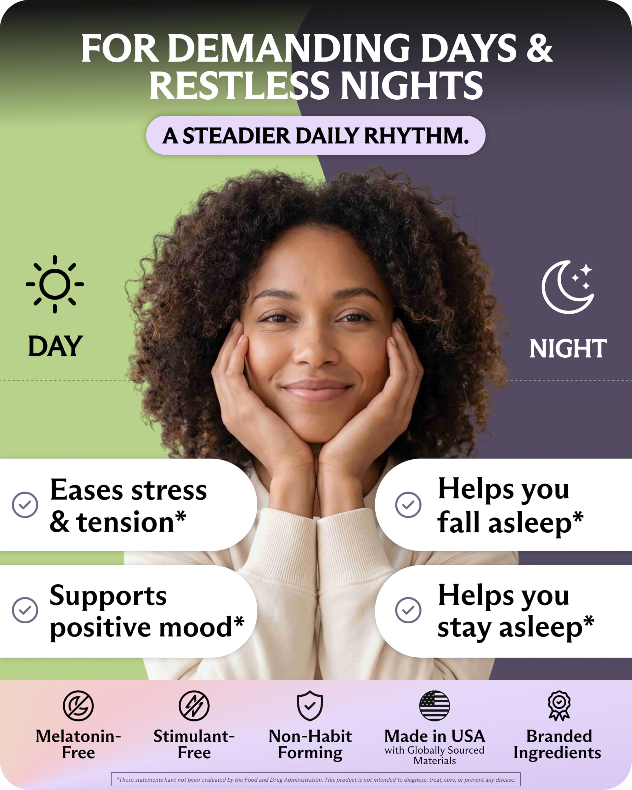 Affron Saffron Supplement for Stress & Mood Support – Saffron Extract 28mg with Magnesium Glycinate 1000mg & L-Theanine 200mg – Sleep & Focus, Melatonin-Free, 60 Veggie Capsules — Amazon image 3