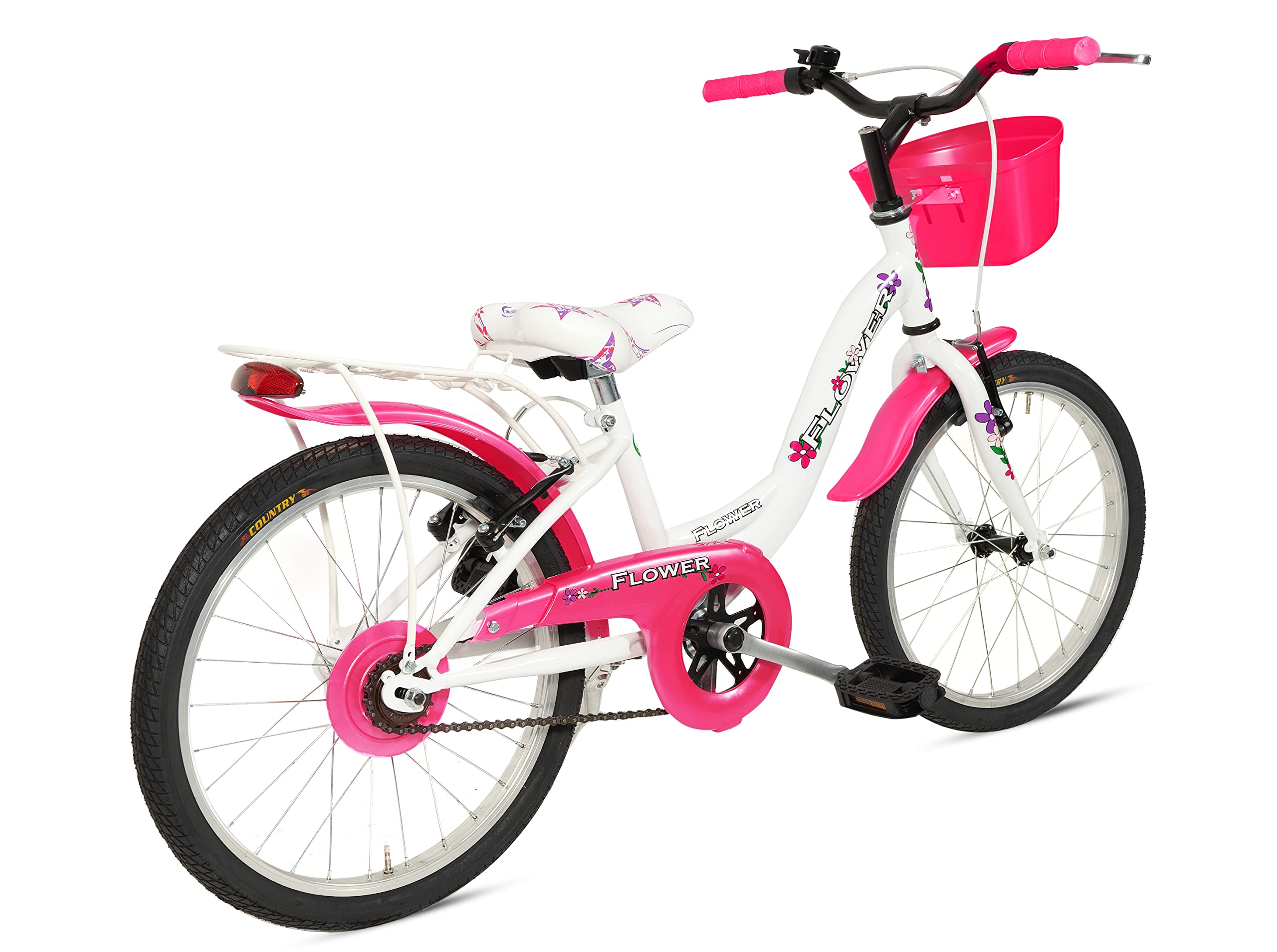 Bicicletta Bambina MADICKS 24" - Stile Olandese Con Cestino Floreale | Bianco E Rosa - Foto 9