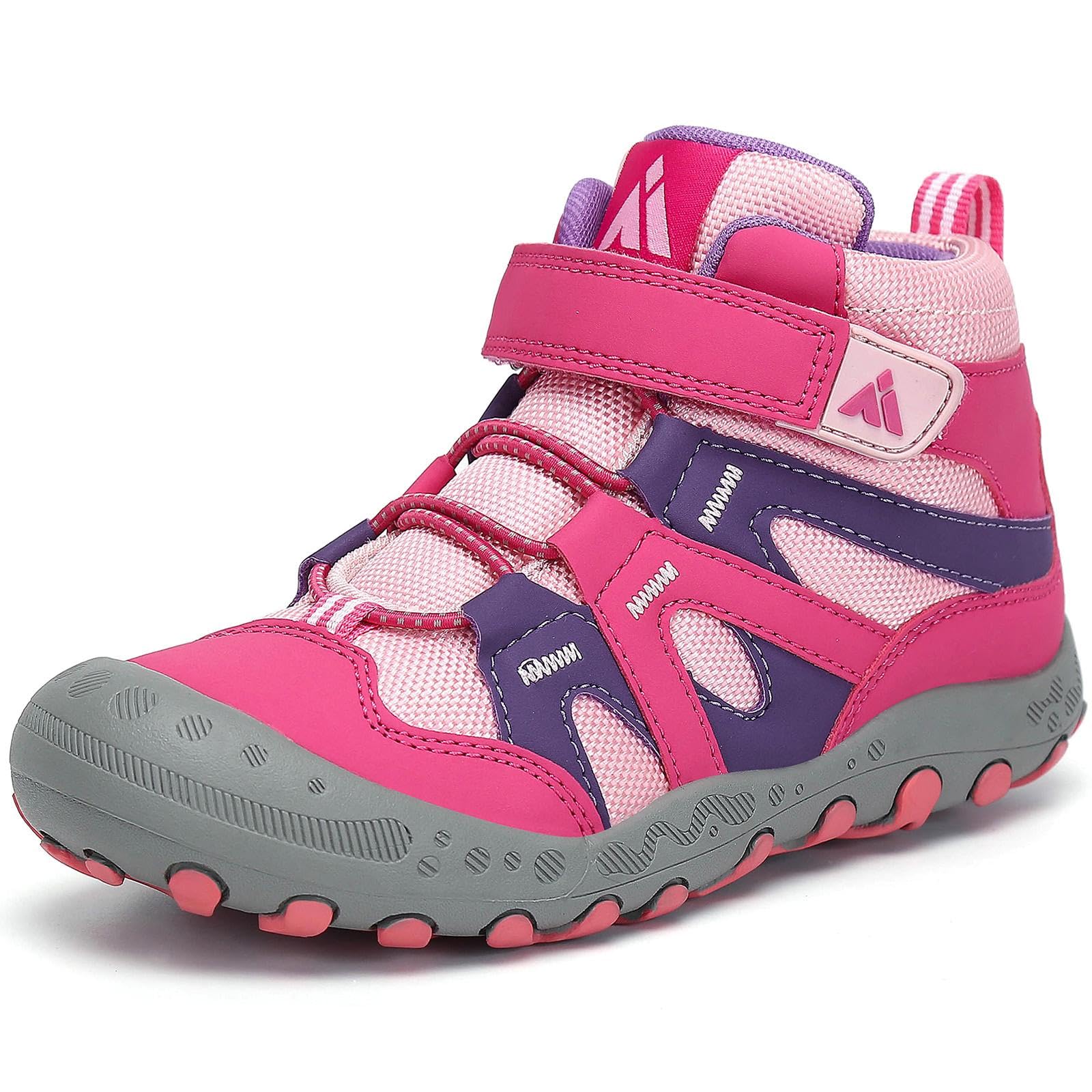 Mishansha Kids Hiking Boots Toddler Girls Boys Hiking Shoes Water-Resistant Anti-Collision Non-Slip Athletic Outdoor Trekking Boots — view 25