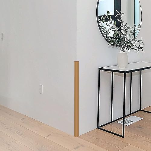 Miniatura 7 de Rubber Bond Protector de borde de esquina de pared, protectores de esquinas a prueba de bebés de 1 x 1 x 36 pulgadas, tiras de borde autoadhesivas