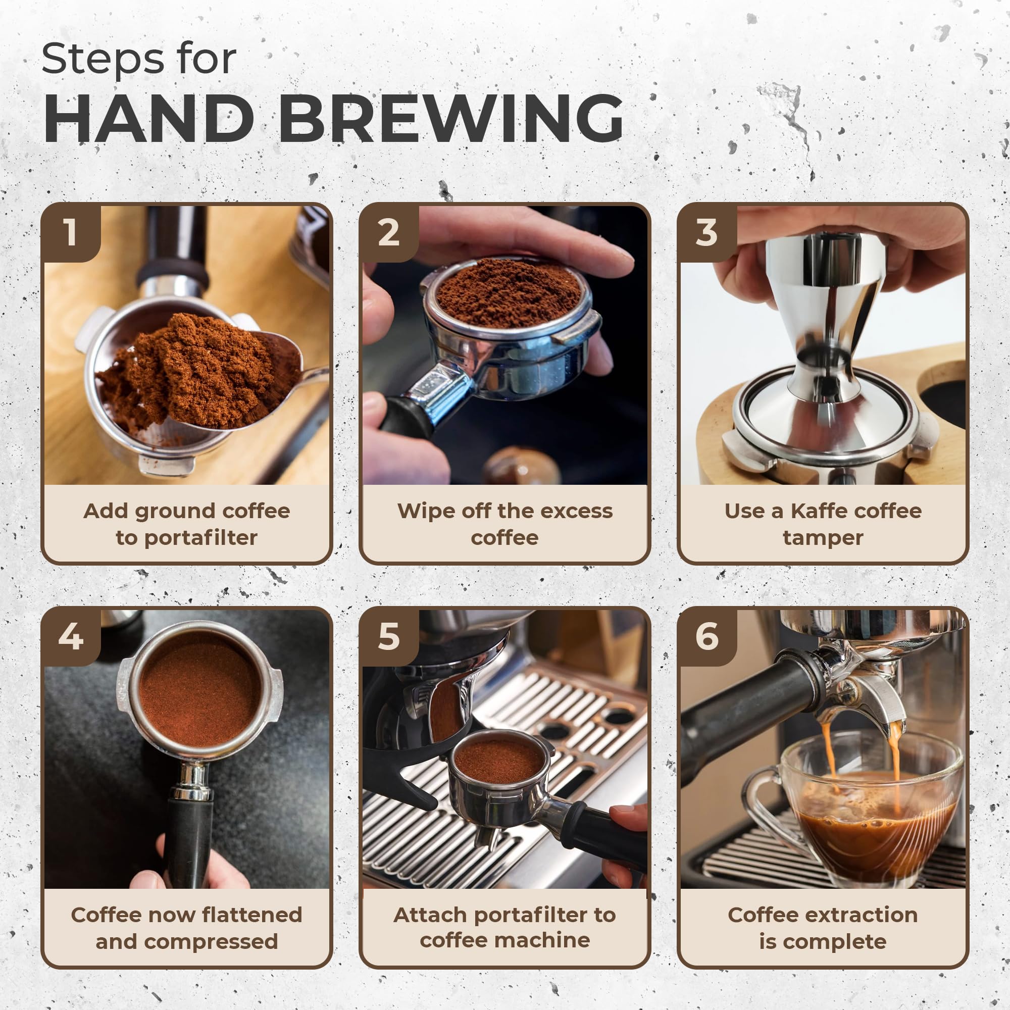 Pressino per caffè espresso, 51 mm, pressino per caffè espresso, con base in acciaio inossidabile e manico in legno, per macinini di caffè, baristi, macchine da caffè espresso, accessori