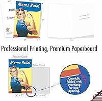 Vista 2 de NobleWorks - 10 tarjetas surtidas del día de la madre con sobres - Tarjetas divertidas en caja para mamá, madrastra, mujeres - Mamá siempre sabe