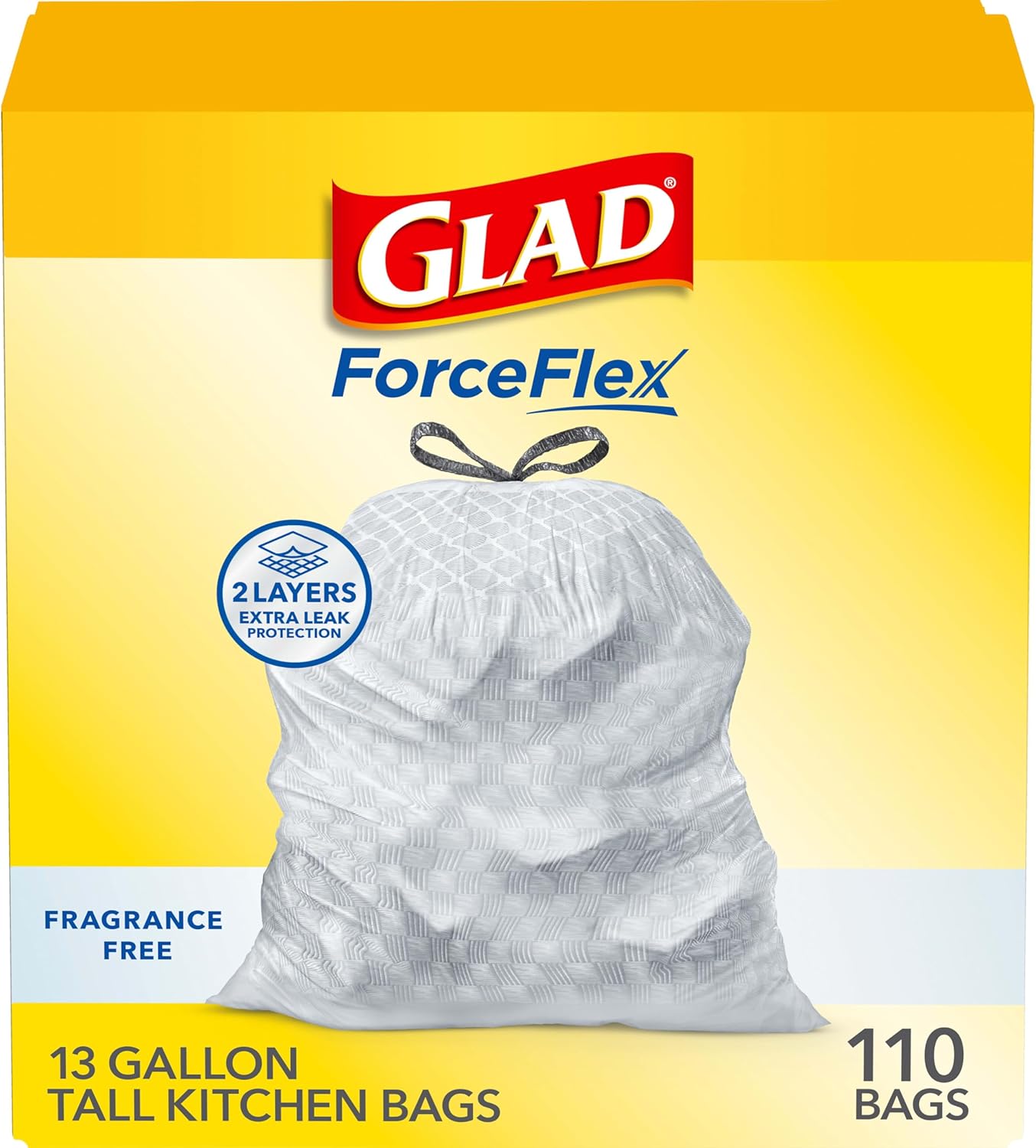 Glad ForceFlex Tall Kitchen Trash Bags