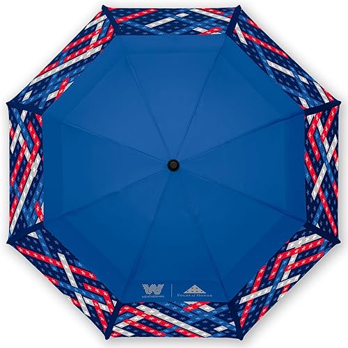 Miniatura 3 de Weatherman Paraguas Pliegues de honor Paraguas resistente, resistente y grande Paraguas resistente al viento resistente a vientos de hasta 55 MPH
