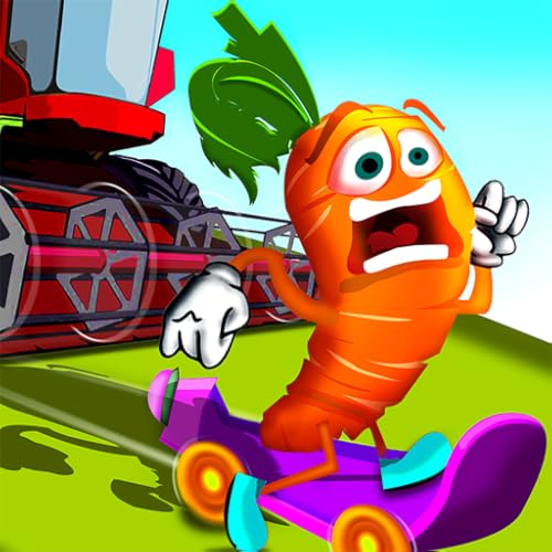 Skateboard Veggie Run: Running & Jumping Farm Game
