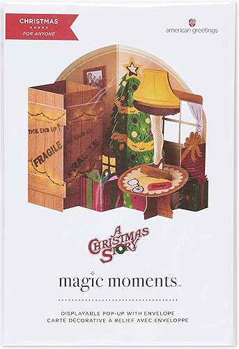 Miniatura 7 de American Greetings Tarjeta de Navidad desplegable A Christmas Story (un verdadero ganador) Un verdadero ganador, una historia de Navidad,Bienvenida