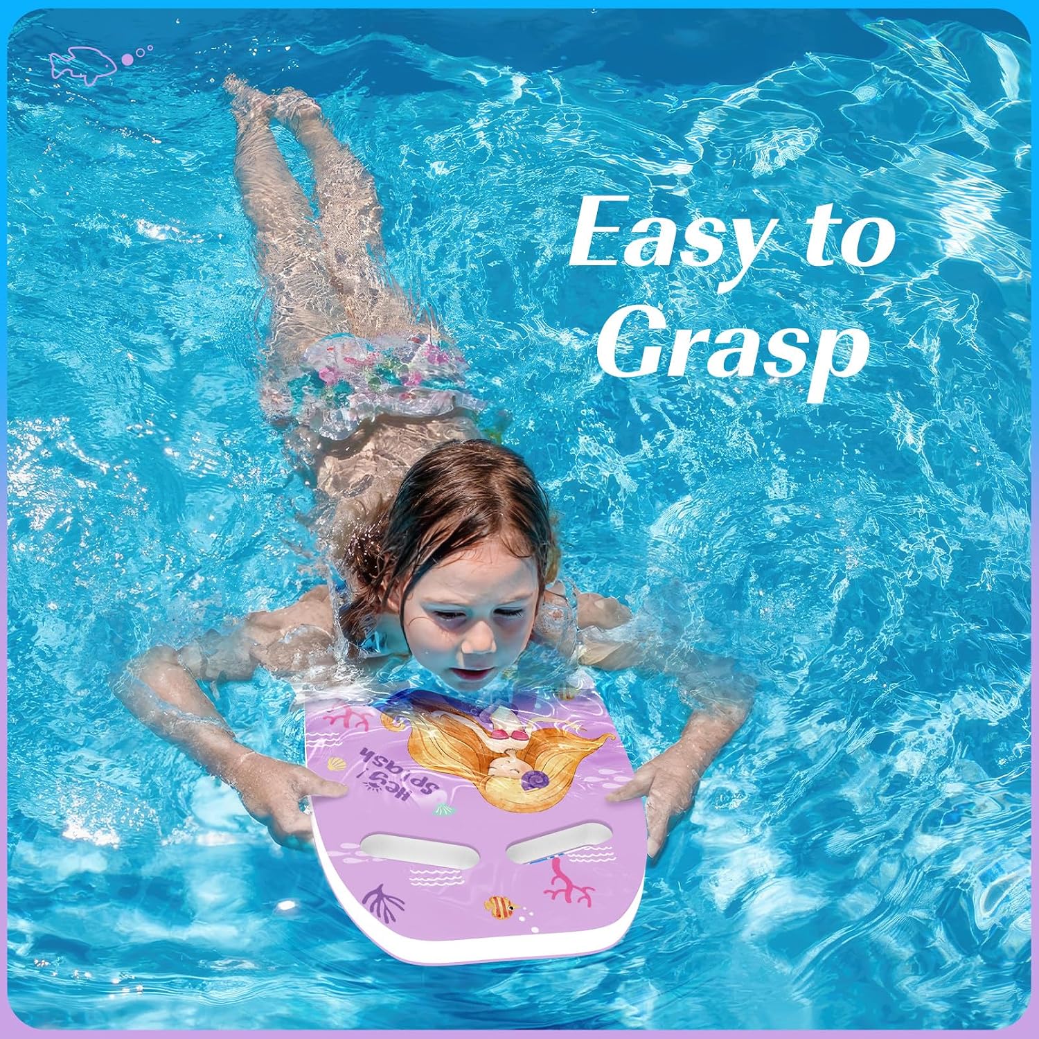Kids Swim Kickboard, Pool Training Float for Beginner Swimmers | Assorted Printed Swimming Training Aid, Safe Auxiliary Swim Board for Kids Pool Exercise & Beginner Swimming Practice