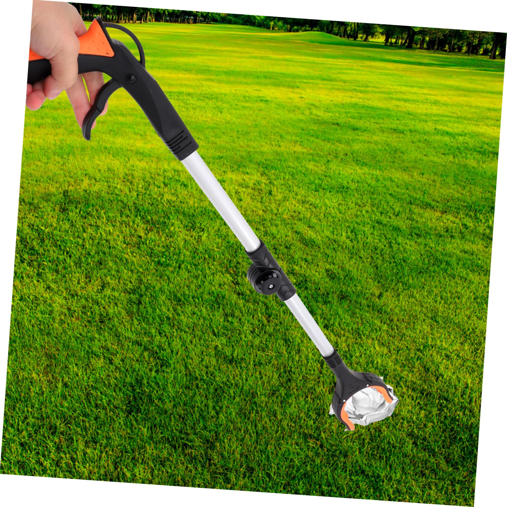 HOMOCONO Household Trash Pickup Tool Grabber Litter Picker Upper Non-Skid Handle for Easy Use