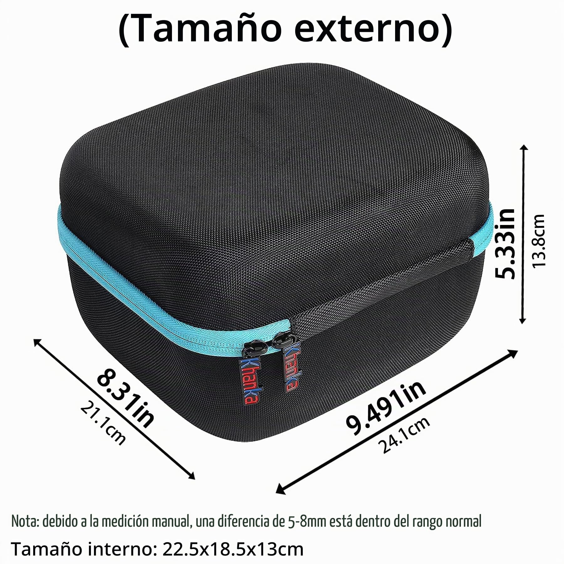 Khanka Estuche Rígido para Makita XOB01Z/DBO180Z Lijadora Orbital 18V | Compatible con Makita XOB01Z/DBO180Z Lijadora Orbital 18V;estuche rígido de almacenamiento,Solo Estuche