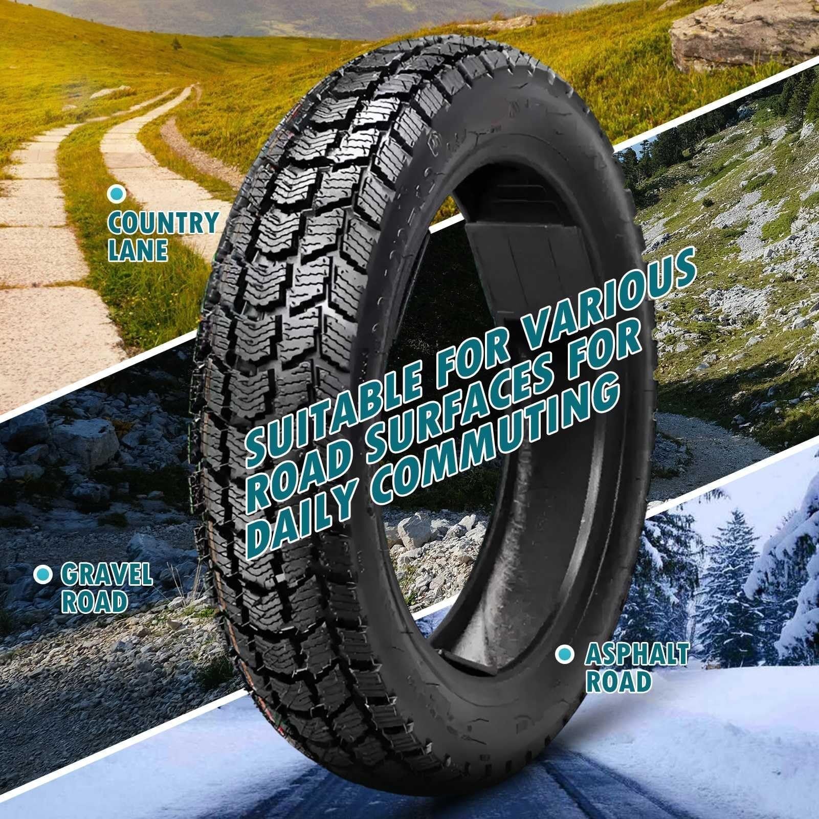 3.50-12 Opona Zimowa Bez Dętki, 3.50 12 64J 8 P.R. 300KPA Koła Przednie