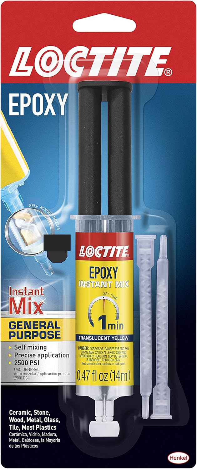 Loctite Epoxy One Minute Instant Mix 0.47Fluid Ounce Syringe (1366072