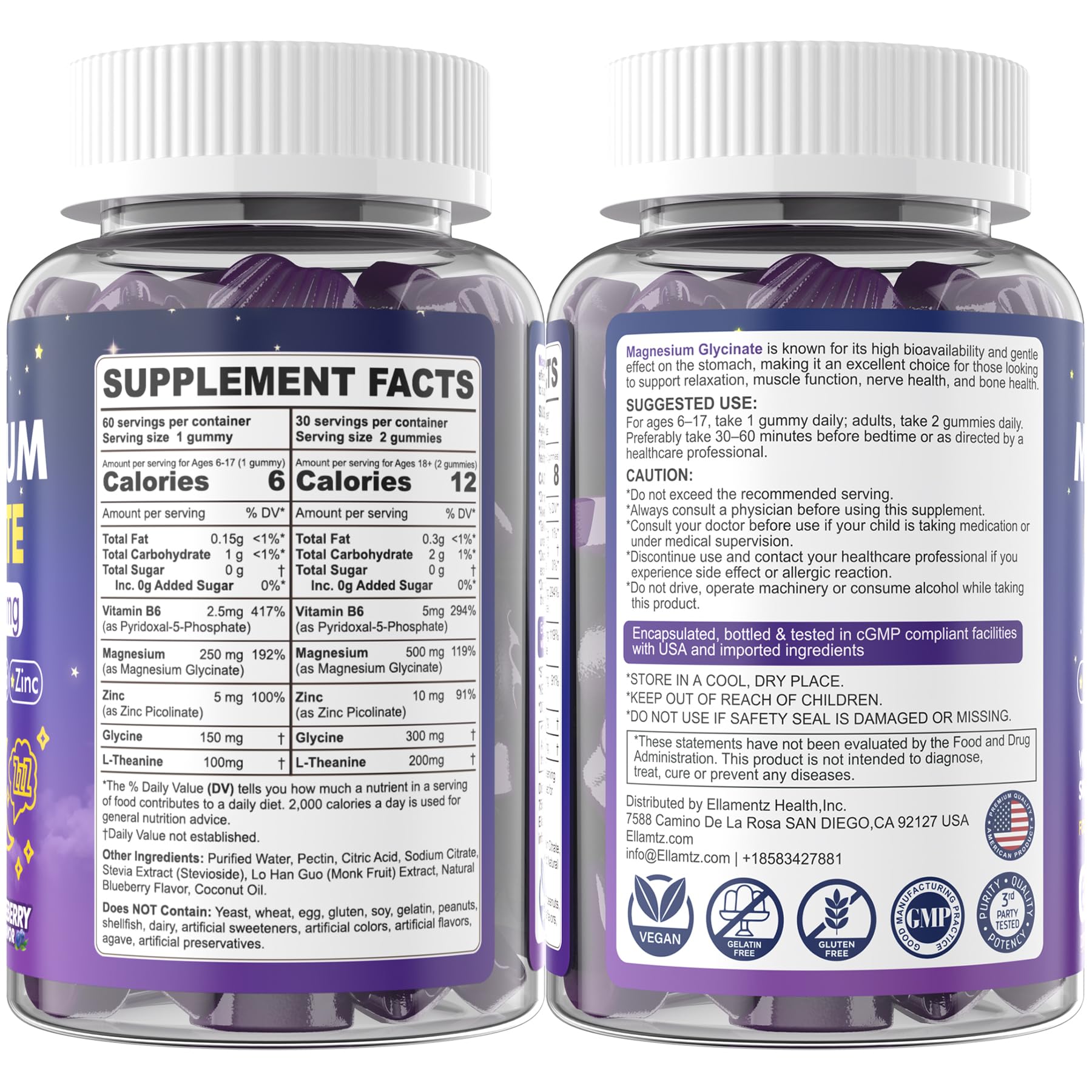 Magnesium Glycinate Gummies 500mg for Kids 6+ & Adults,High Absorption,60Ct — Amazon image 9