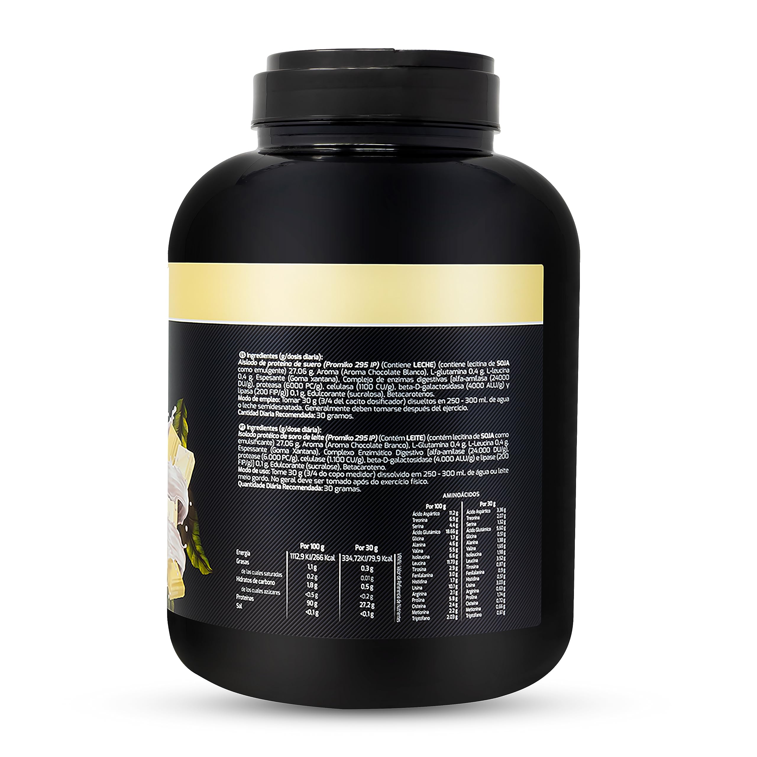 SPORT LIVE Whey protein isolate | Aislado de proteína en polvo | Proteinas whey isolada de suero de leche | Proteinas que ayudan a aumentar tu masa muscular |Chocolate Blanco | 2,2 KG |Drasanvi | Aislado de Proteina de Rapida Absorcion con Bajo Contenido