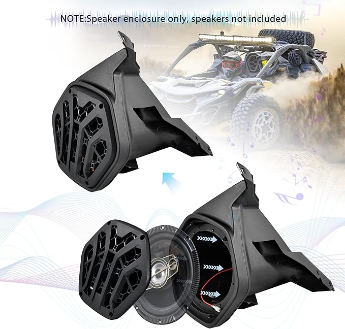 Parlantes Traseros 6.5 Pulgadas para Can-Am Maverick R R MAX 2024 2025 miniatura 7