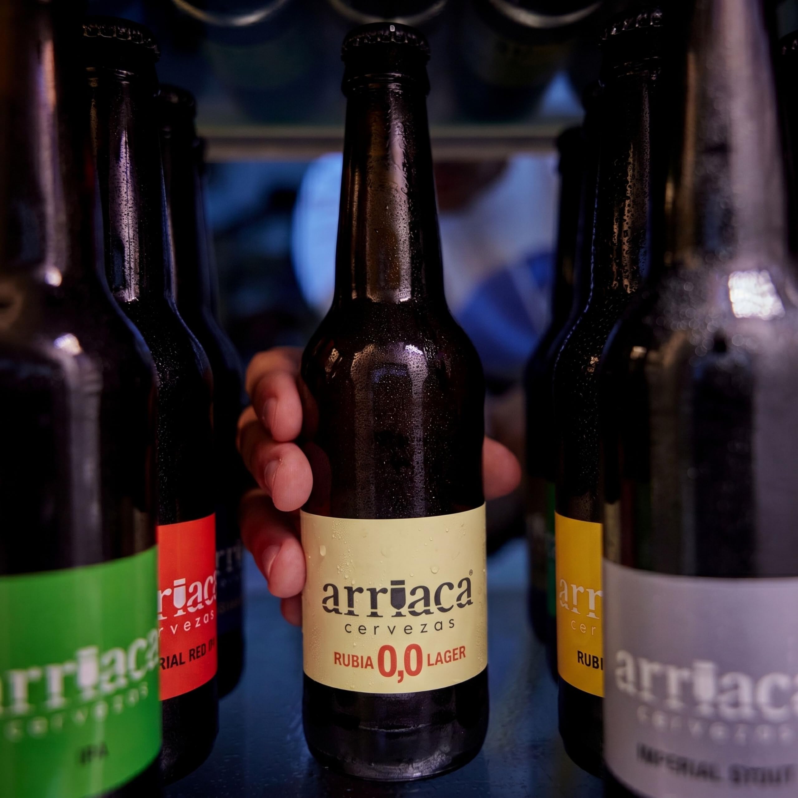 Cerveza Artesana Arriaca Pack Degustación "SIN Alcohol y SIN Gluten" RUBIA 0,0 + TOSTADA 0,0 + IPA SIN (Lata 24ud)