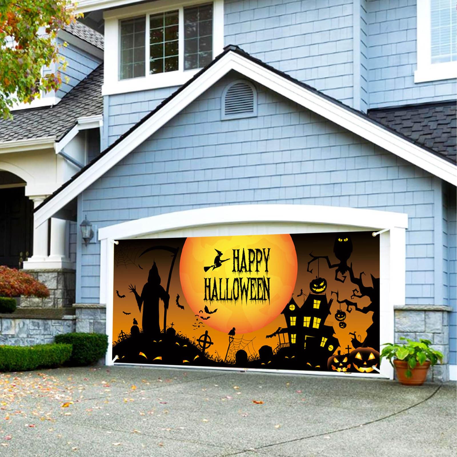 Cartel de graduación para Halloween, garaje, decoración al aire libre, interior, suministros de fiesta, tema aterrador, letrero decorativo