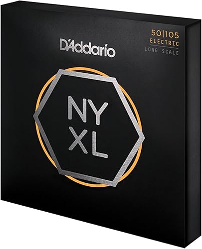 Miniatura 3 de D'Addario Cuerdas para Bajo, NYXL Chapadas en Níquel, NYXL50105, Calibre Medio 50-105, Escala Larga, Set de 4 Cuerdas, Paquete de 1