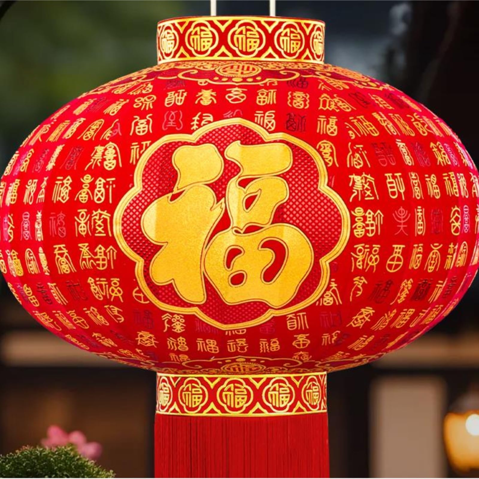 Papierlaternen EIN Paar Traditionelle Chinesische Laternen for Aufhängen for Das Neujahrs- Und Frühlingsfest Deko Partys(55cm)