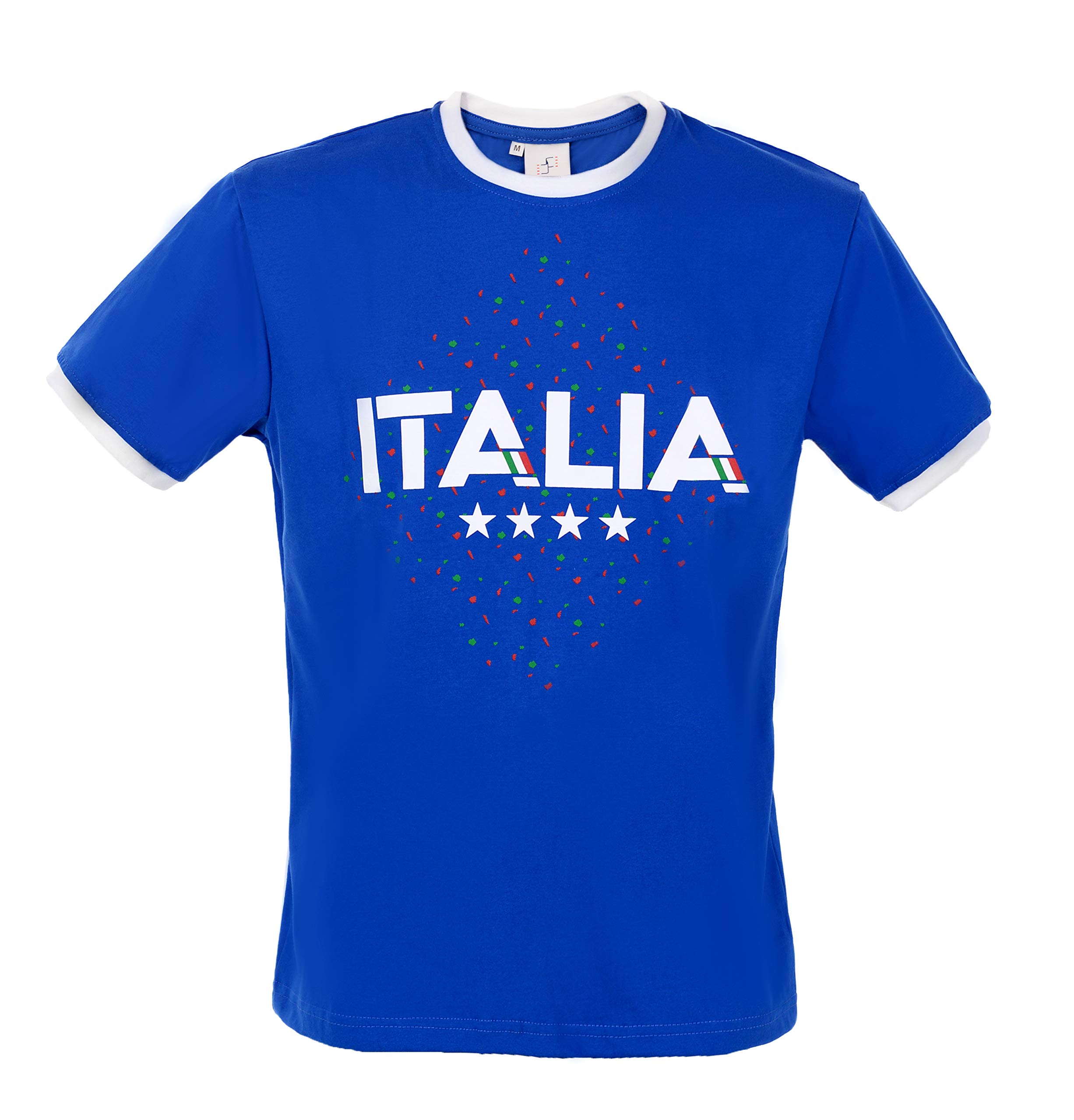 Italy Italia Cotton Ringer T-Shirt, Made in EU