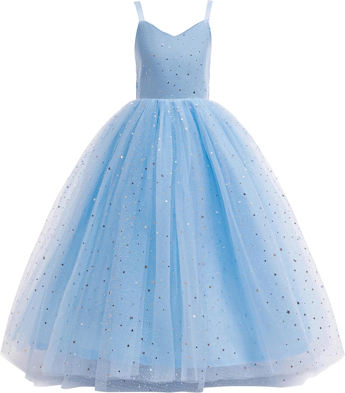 Glamulice Princess Sparkle Tulle Dress Flower Girl Little/Big Girls Wedding Bridesmaid Dresses Pageant Party Ball Gown