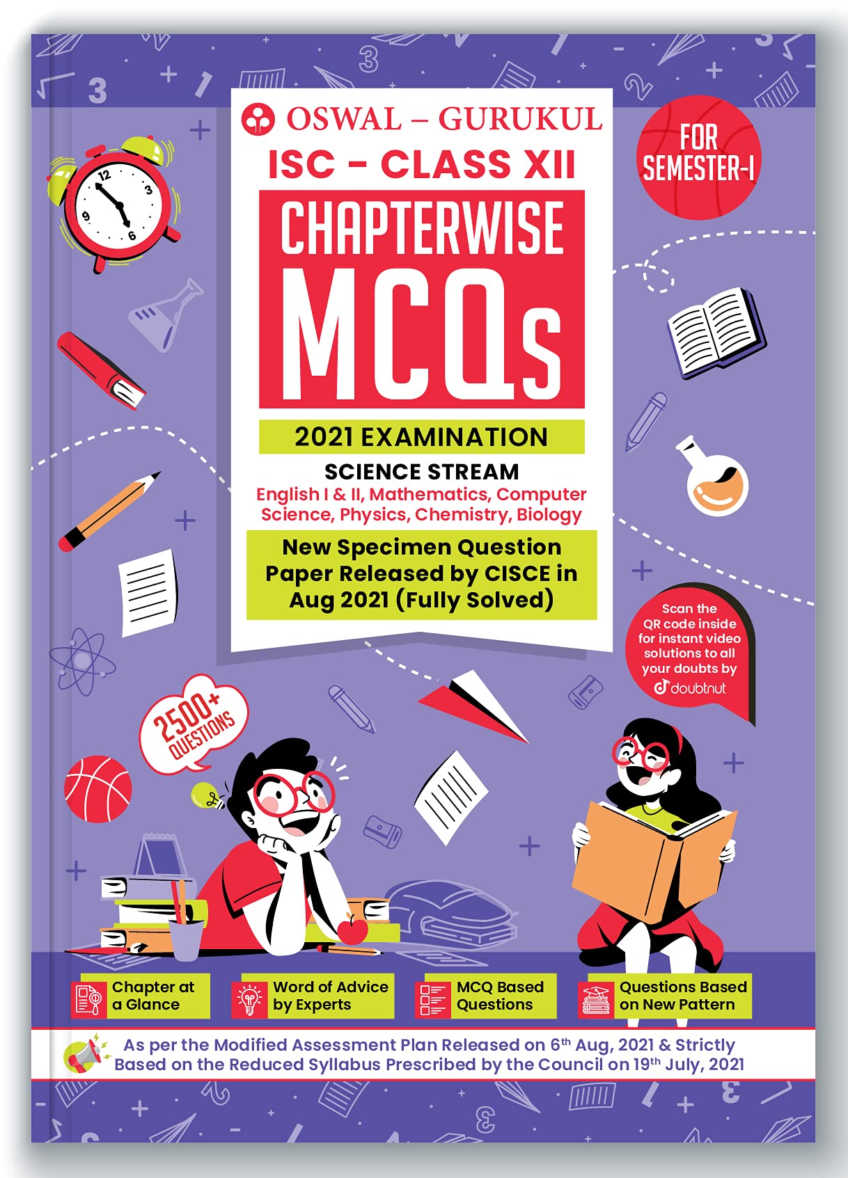 Buy Chapterwise MCQs Science Book for ISC Class 12 Semester I Exam 2021