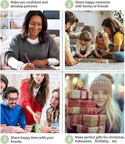 Miniatura 5 de Paquete de 6 kits de pintura de diamantes inspiradores para adultos, kits de arte de diamantes para adultos, kits de pintura de diamantes 5D para