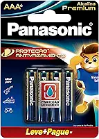 Panasonic Pilha Alcalina Premium Aaa Com 06 Unidades