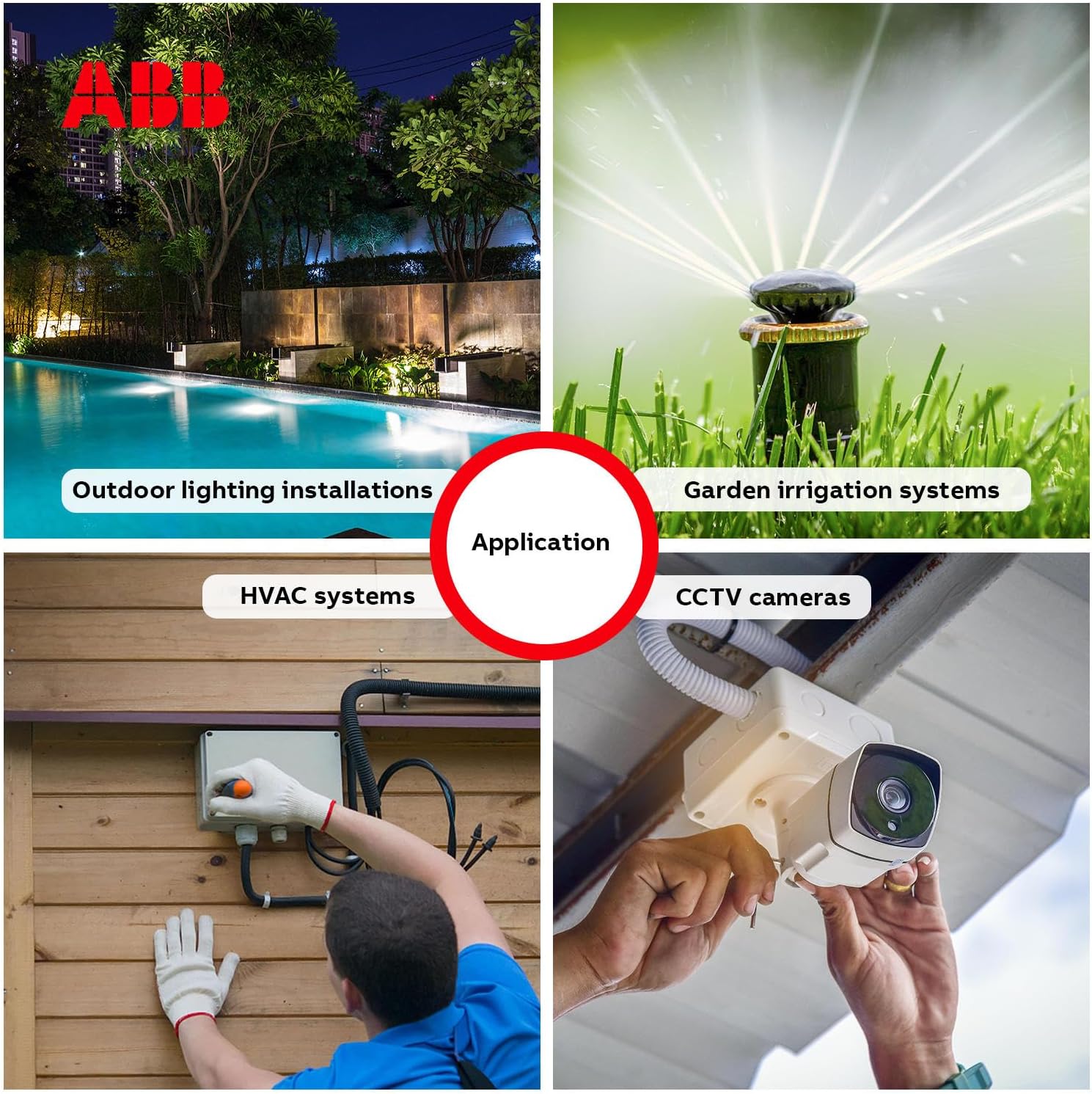 ABB IP55 Junction Box • Waterproof Electric Cable Connector Unit • Shockproof Adaptable Electric Box • Indoor/Outdoor Box • 220 x 170 x 80mm