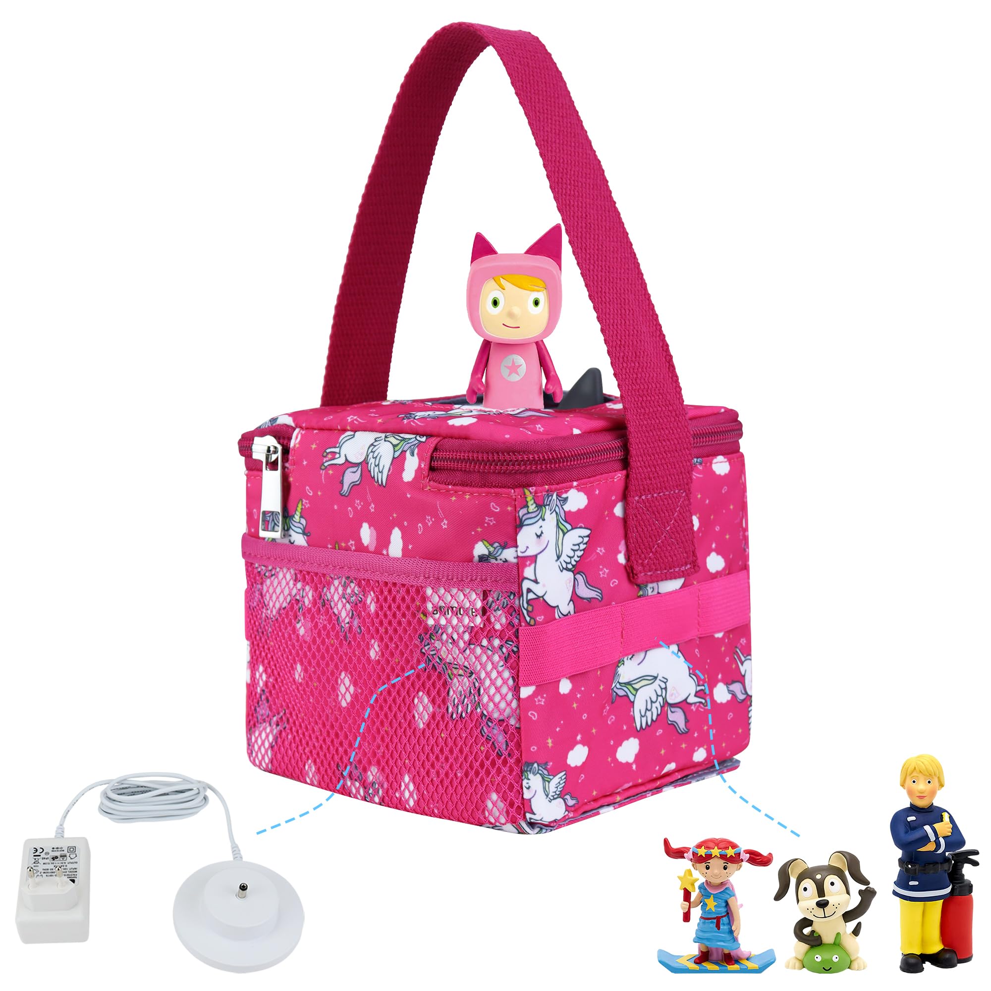 Storage Carry Bag for Toniebox Character Figures and Charger, with Portable Handle (Unicorn), Compact - Image 4