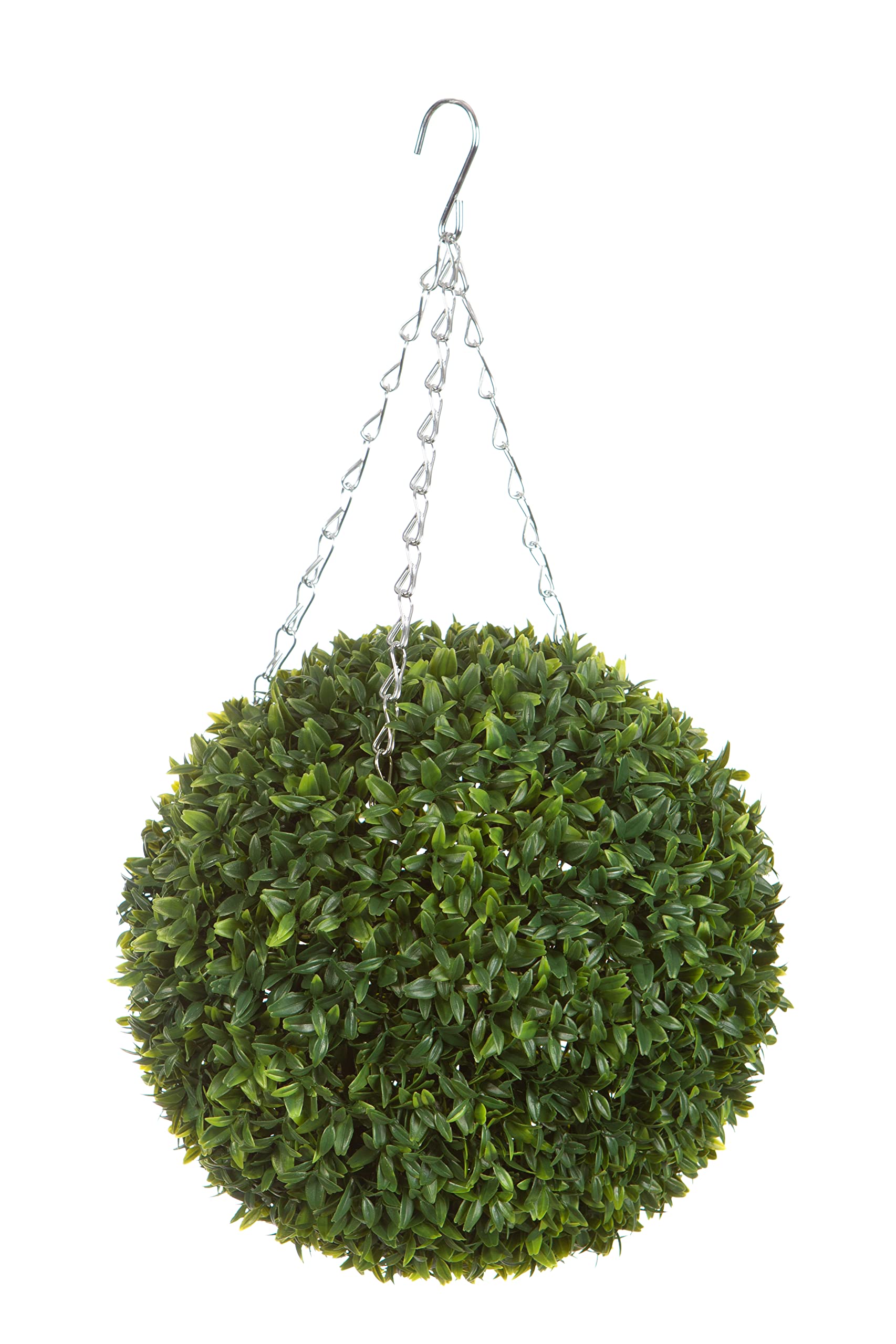 Best Artificial Green 28Cm Olive Topiary Hanging Basket Grass Ball