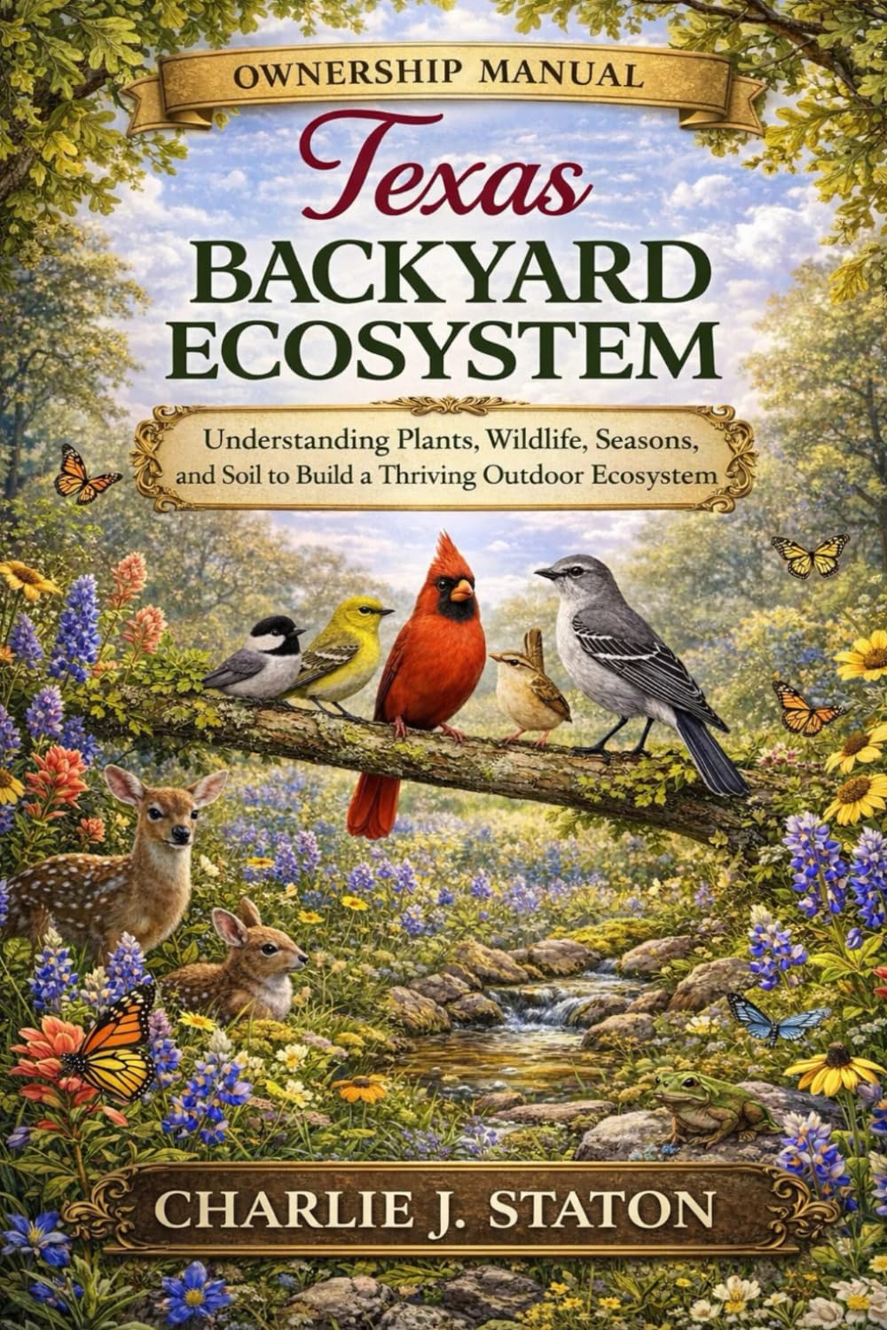 TEXAS BACKYARD ECOSYSTEM: Understanding Plants, Wildlife, Seasons, and Soil to Build a Thriving Outdoor Ecosystem