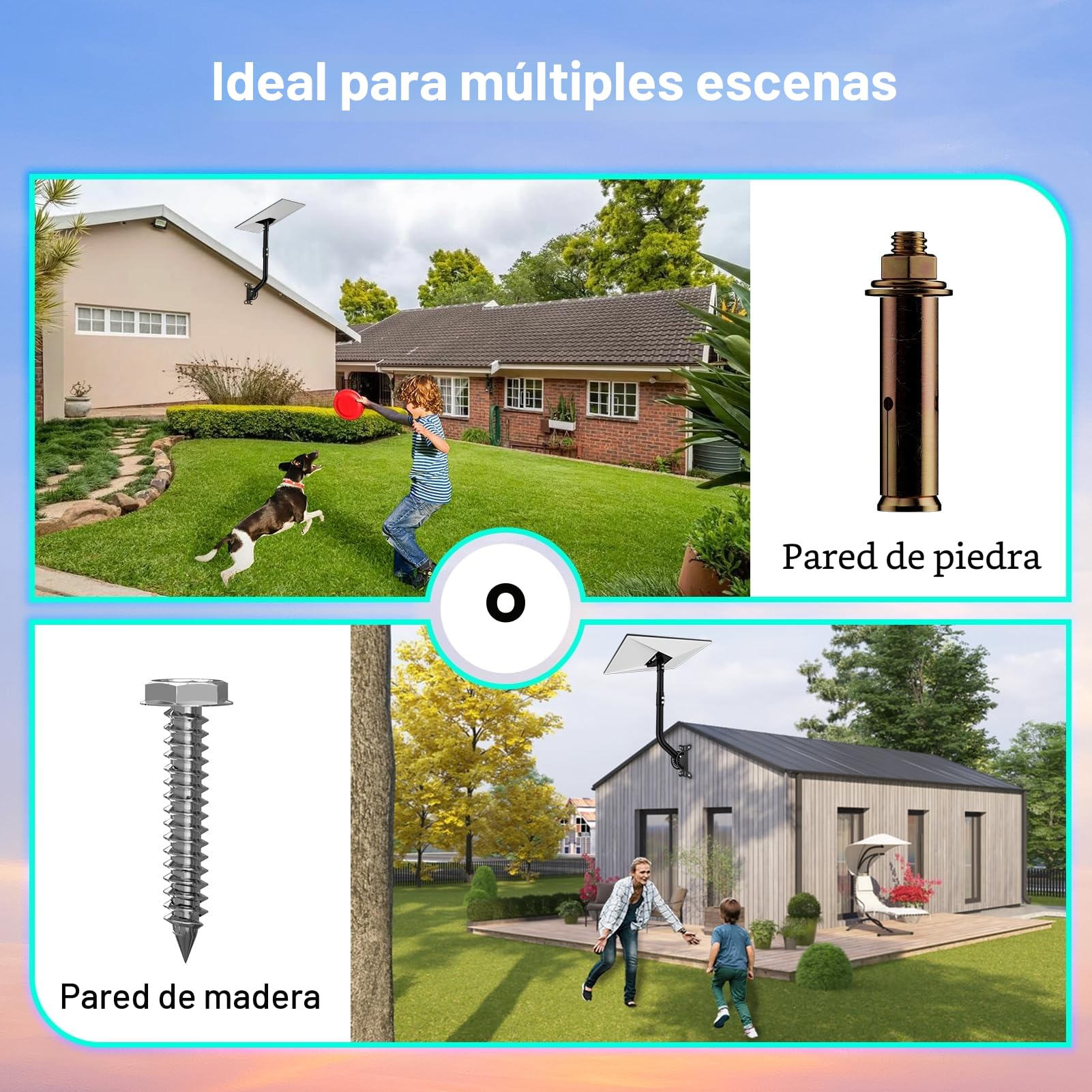 Mwin Soporte Starlink Gen 3, Soporte de Pared Ajustable 180° para Techo, Starlink Internet Satelital Kit con Adaptador y Tubo para Starlink Gen 3