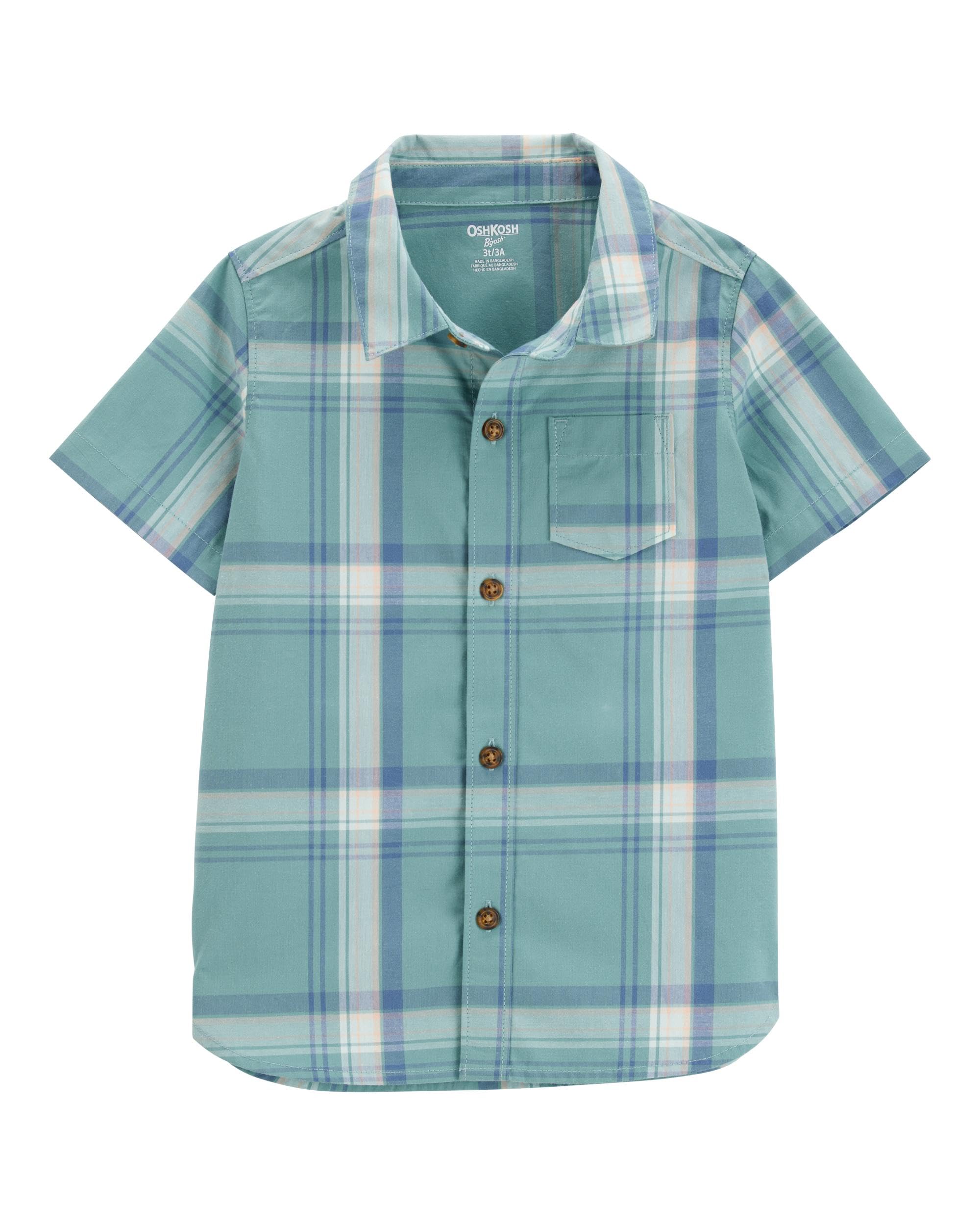 OSHKOSH B'GOSH Boys' Short-Sleeve Button-Down Shirt