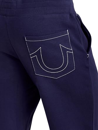 True Religion Mens Classic Logo Jogger Sweatpants