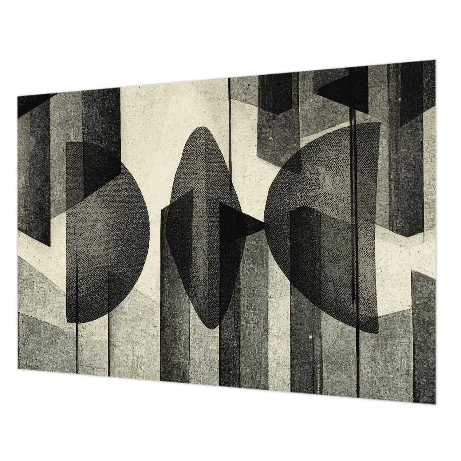Revêtement mural intissé pour chambre à coucher au design géométrique