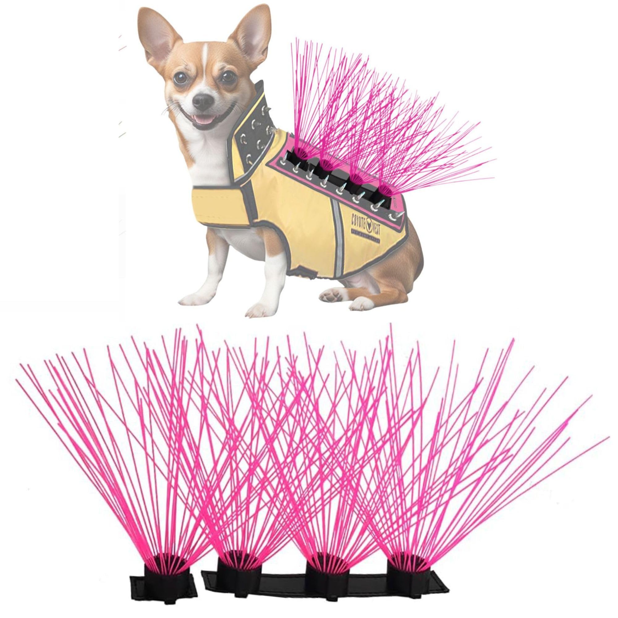 CoyoteVest CoyoteWhiskers Protection Nylon Bristles for CoyoteVest or SpikeVest Dog Harness Vest, Dog Accessories That D