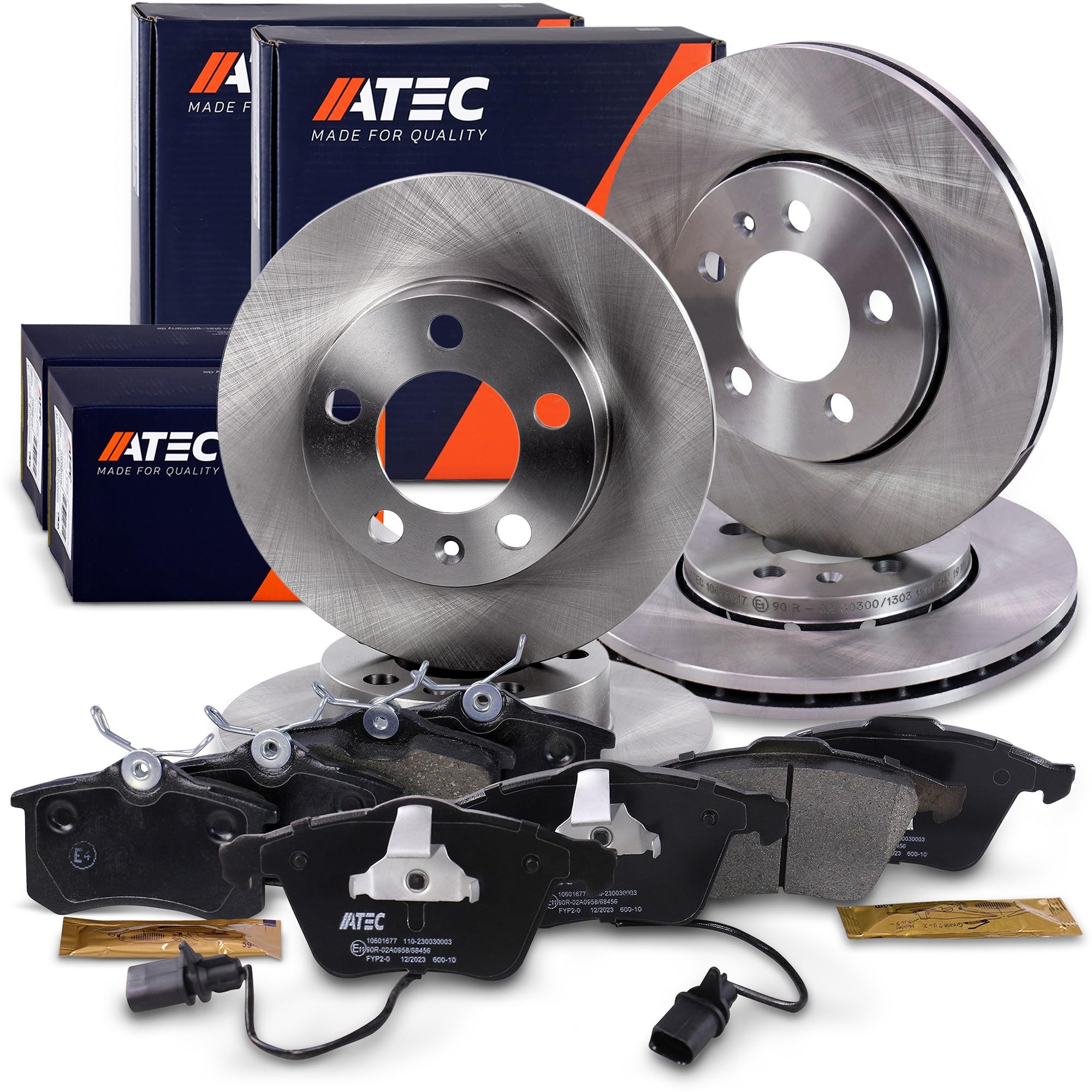 ATEC Germany Set freni incl. dischi anteriori Ø 320 mm ventilati + | Compatibile con: AUDI A6 C5, A6 C5 Avant