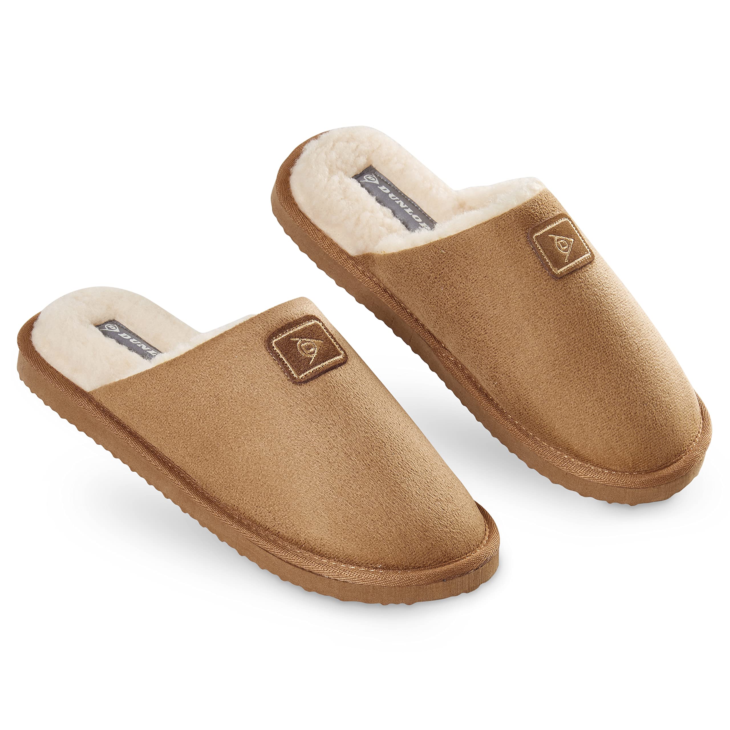 Dunlopmens Slippers Open Back Comfy Memory Foam Men Slippers