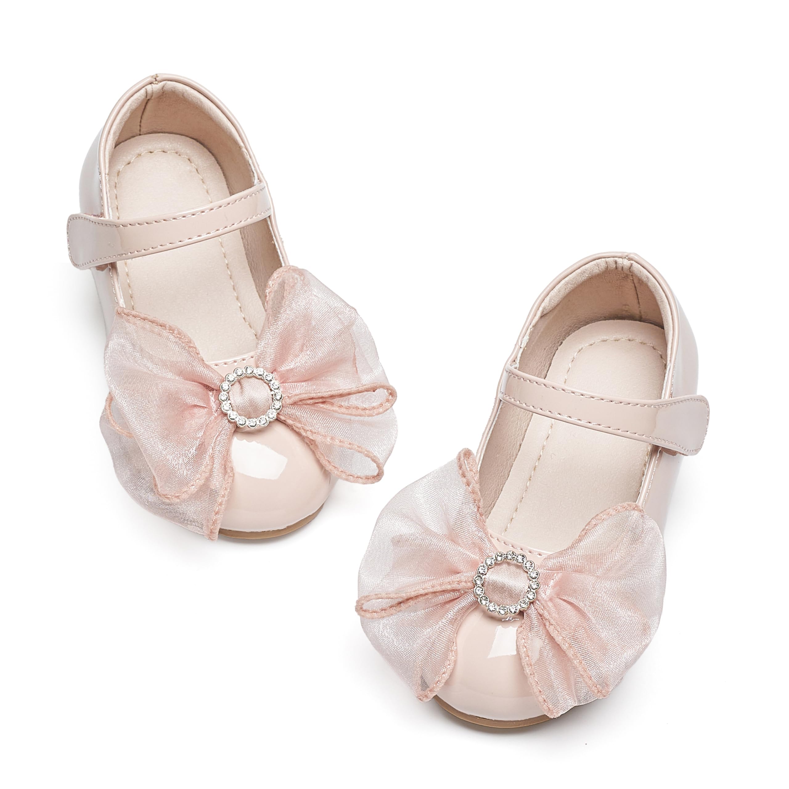 GINFIVE Toddler Girls Dress Shoes Little Girls Mary Janes Ballerina Flats Shoes Toddler