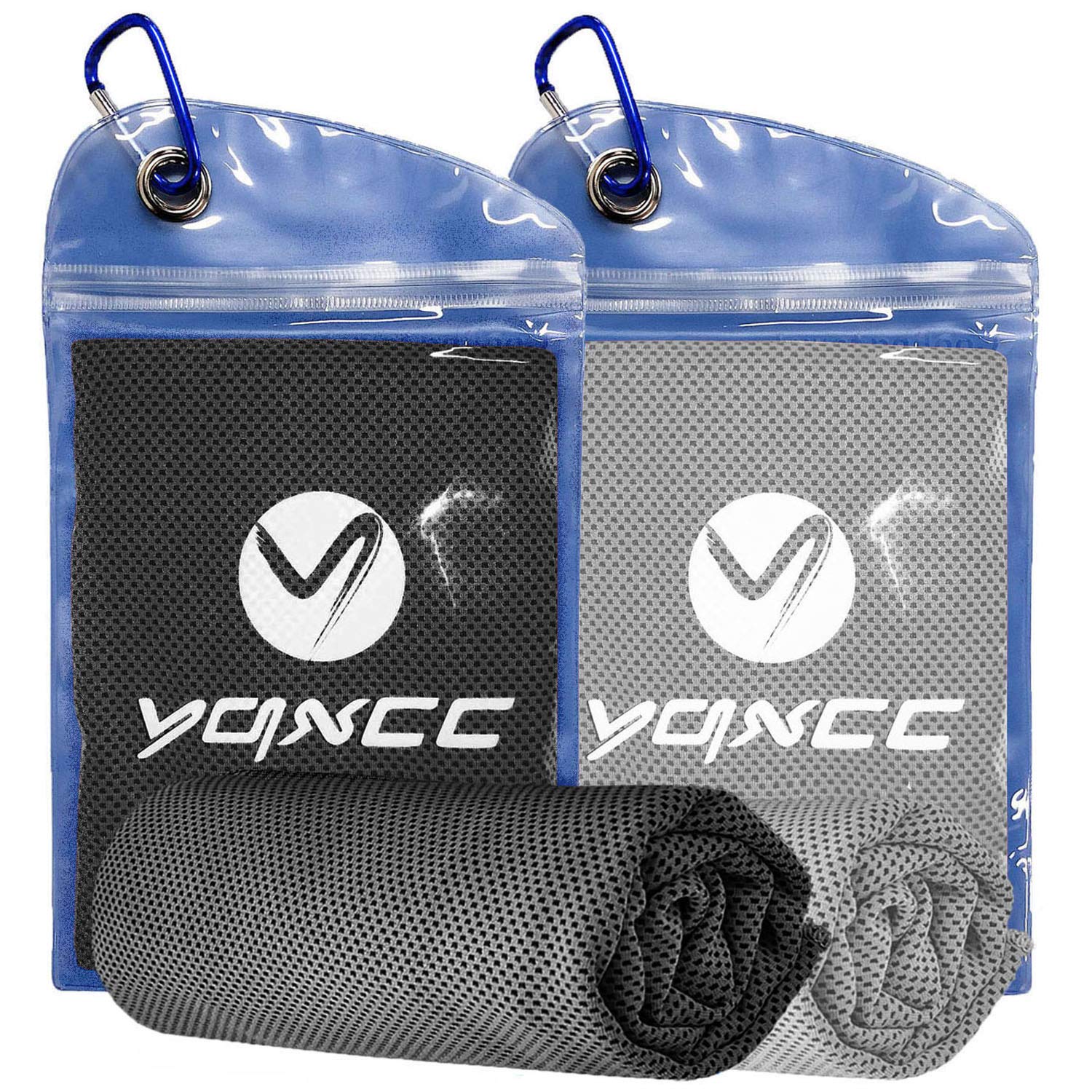 YQXCC 6 Stück Kühlendes Handtuch 120x30cm, Eiskühlung für Nacken & Gesicht | Weiches, Atmungsaktives Mikrofaser-Kühltuch, perfekt für Fitnessstudio, Yoga, Golf, Laufen, Camping und heißes Wetter