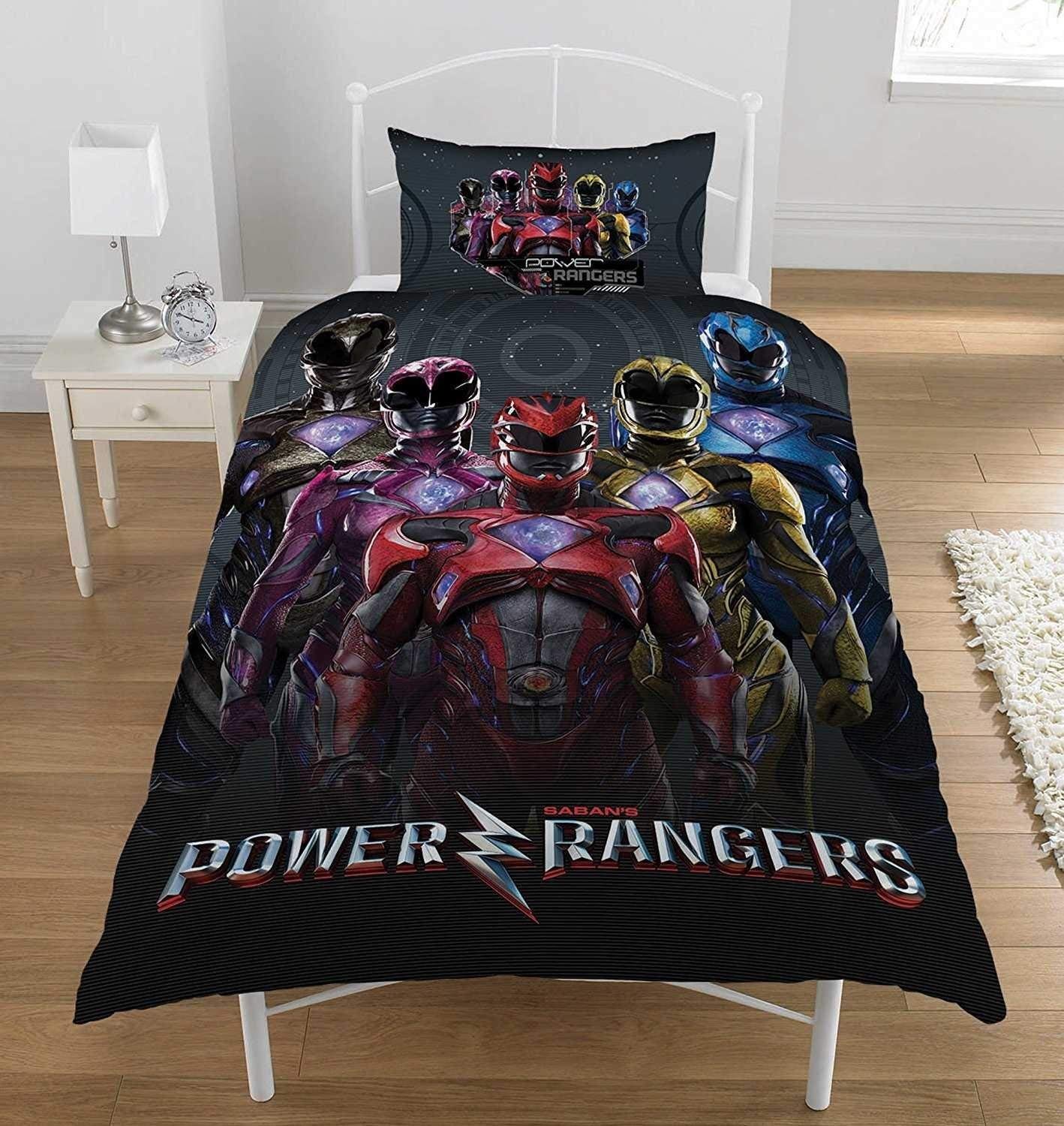 Power Rangers Movie Single Duvet Cover Set