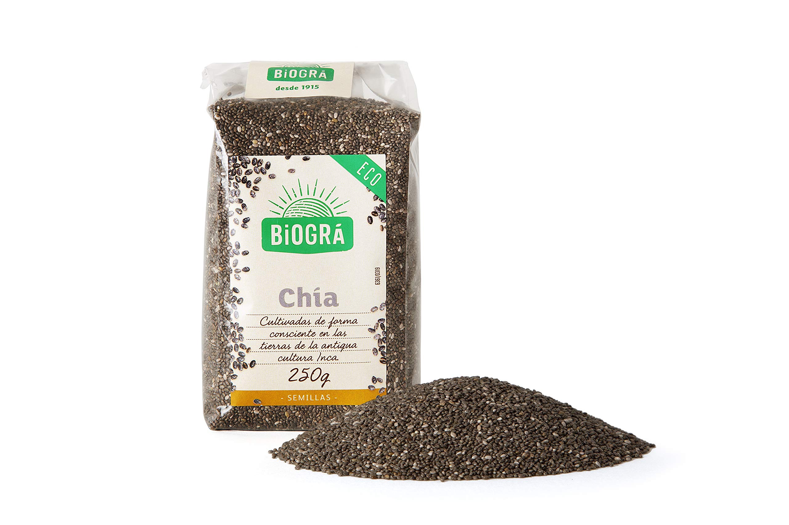 Semillas de Chía Crudas Naturales 250g BIOGRÁ