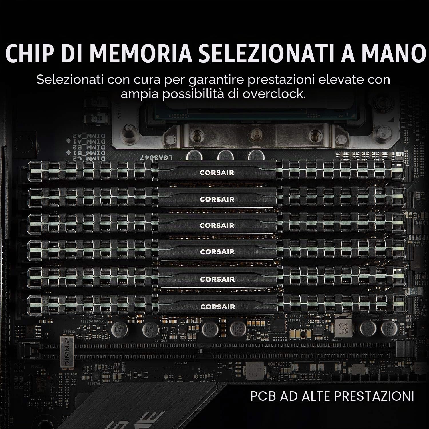 Corsair Vengeance LPX 8GB DDR4-2400 Memorie per Desktop a Elevate Prestazioni, 8 GB (1 X 8 GB), DDR4, 2400 MHz, C16 XMP 2.0, Nero