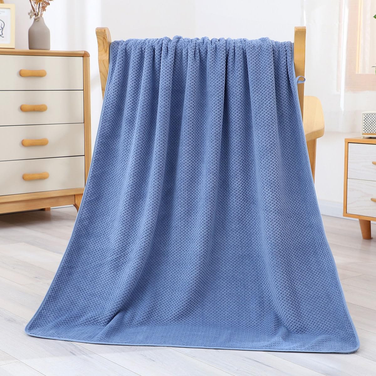 28X56 Inches Premium Bath Towel Durable Microfiber Coral Velvet Highly Absorbent Towels - Multipurpose Use as Bath Fitness