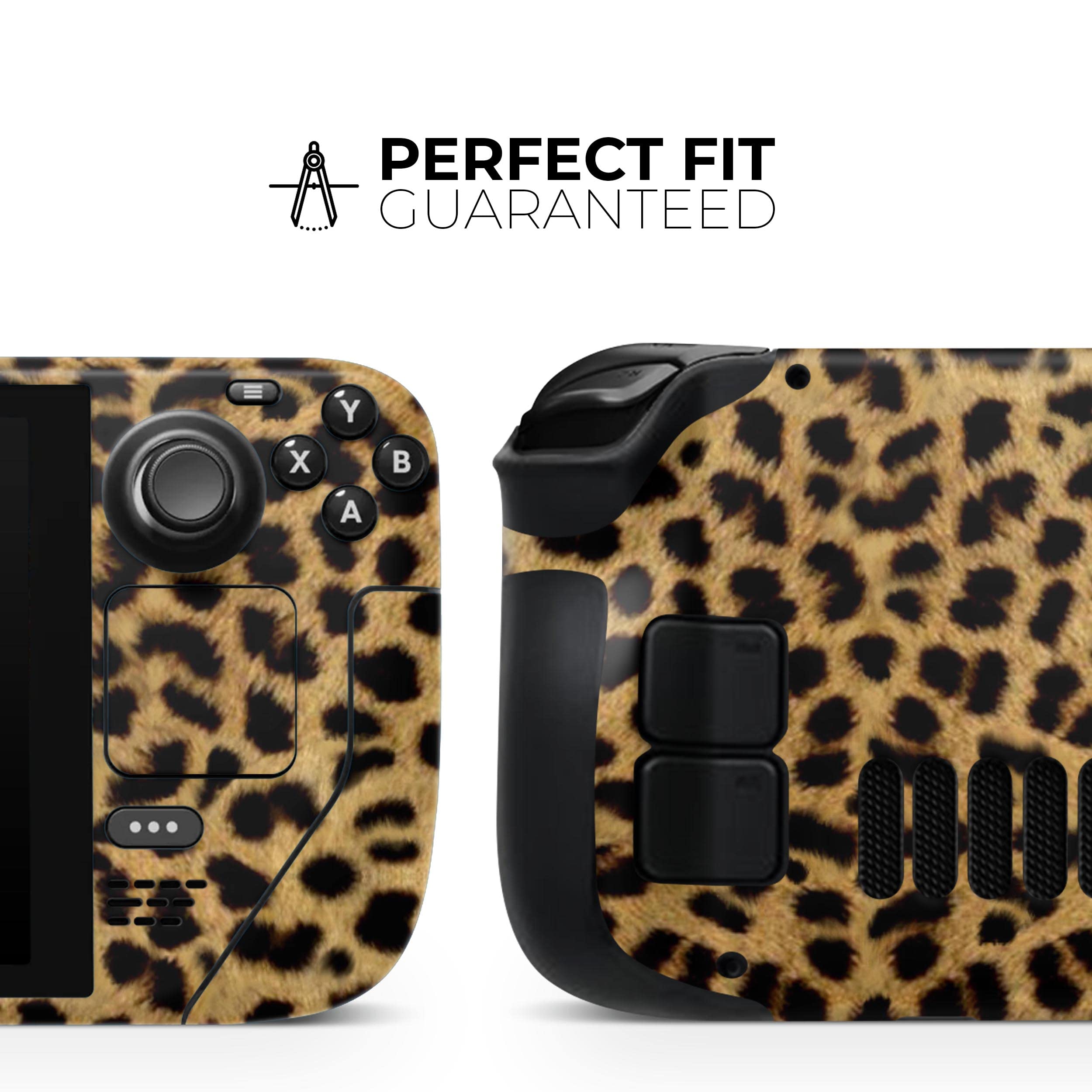 Design Skinz - Compatible with Steam Deck - Skin Decal Protective Scratch-Resistant Removable Vinyl Wrap Cover - Orange Cheetah Fur Pattern
