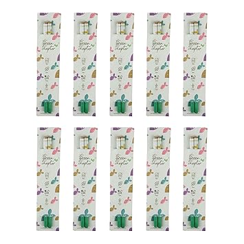The Green Chapter Birthday Return Gifts Pack for Girls Boys Seed Pencils with Plantable Paper Pack of 10