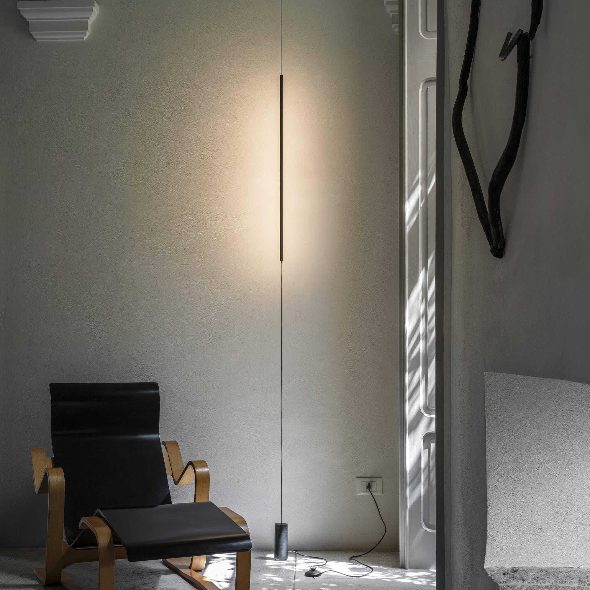 Ideal Lux FILO Integrierte LED-Pendel-Deckenleuchte Schwarz, 3000 K, nicht dimmbar