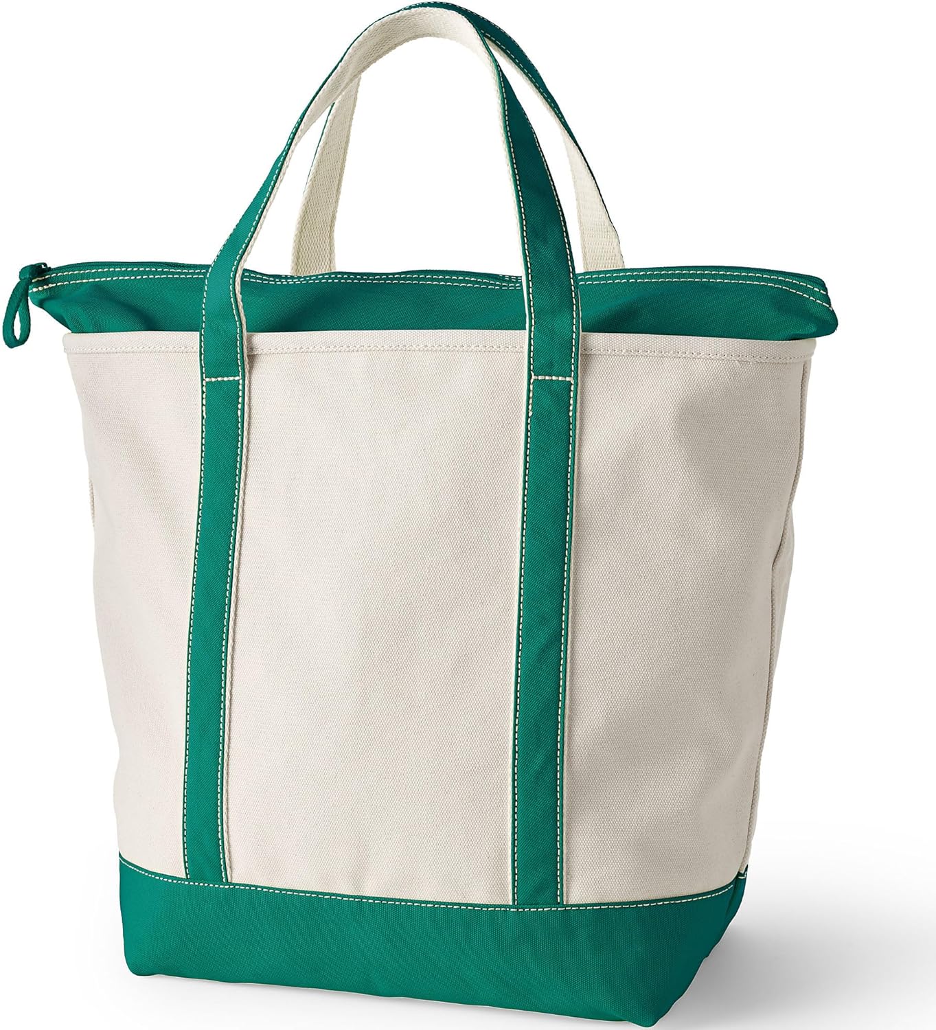 Lands' End Zip Top Canvas Tote Bag - Image 4